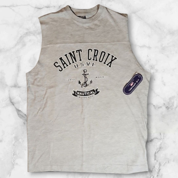 NWT U.S. APPAREL Men's Sleeveless Shirt - Picture 2 of 7